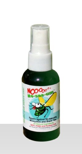 NO NO-SEE-UM All Natural No Deet Travel Size Insect Repellent Spray Bottle, 2 oz NO NO-SEE-UM All Natural No Deet Travel Size Insect Repellent Spray Bottle, 2 oz