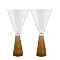 Wine Glasses Set of 2 - Amber