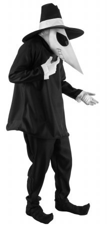 Elope 198429 Spy Vs. Spy Black Spy Adult Costume - Black - Size L-XL - 44-48