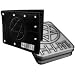 HIM METAL BADGE MENS ITALIAN BLACK LEATHER WALLET - COMES WITH TIN