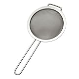 MIU 6-Inch Polished Stainless-Steel and Mesh Strainer