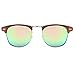 TIJN Semi Rimless Sunglasses for Women Men Polarized Classic Half Frame Sun Glasses