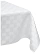 Reflections 52 by 70-Inch Oblong / Rectangle Tablecloth, White