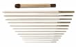 SET OF 12 ROUND BROACHES WITH HOLDER STUBS 55 80