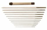 SET OF 12 ROUND BROACHES WITH HOLDER STUBS 55 80
