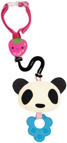 Baby Stroller Bottle Holder Strap, Stop Drop - Holder for Sippy Cups, Drinks, Toy for Baby and Toddler (Strawberry)