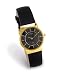 Skagen Women's Gold Tone Black Leather Watch #233SGLB