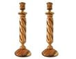 Candle Holder Sticks Made From Olive Wood From The Holy Land