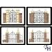 Pimpernel Historic Charleston Gates Placemats - Set of 4 (Large)