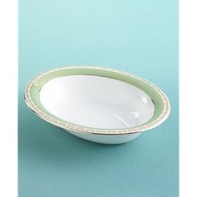 Martha Stewart Collection with Wedgwood Garland Moss Open Vegetable Bowl, 9.75 by Martha Stewart