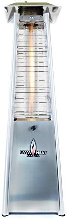 Lava Heat Italia Tabletop Patio Heater Mini Propane, 11,000 BTU, Stainless Steel