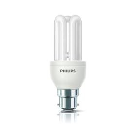 Philips 11w Genie Energy Saving Light Bulb, BC/B22/Bayonet Cap, 10 Year Lifetime
