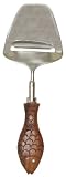 Decorative Cheese Shaver With Wood Brown Fish Handle