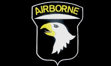 Freeshipping - 3x5ft Polyester 101st Airborne Black Flag #F1301