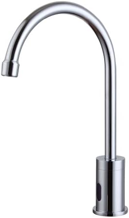 Smarstar JT-727 Contemporary Brass Automatic Sensor Chrome Finish Bathroom Sink Faucet Tap Input DC 6V