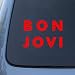 BON JOVI - Vinyl Car Decal Sticker #1841 | Vinyl Color: Red