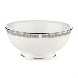 Lenox Timeless Bone China Platinum Banded Fruit Bowl