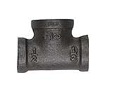 5 each: B & K Malleable Black Iron Reducing Tee (520-334HC)
