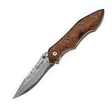 Boker Earl Pocket knife Damascus Blade pocket clip