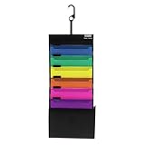4 Pocket Hanging Organizer, Cord Closure, Letter Size (ESS52898)