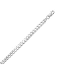 18" 150 Beveled Curb Chain Necklace