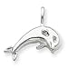 Sterling Silver Dolphin Charm QC936"