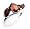Red Three-Stone Garnet and Sterling Silver Ring Size 5(Size 5,6,7,8,9)