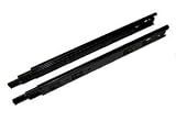 Drawer Slide, Full Extension, 14 in., Black, 100 lb. Capacity, Medium Duty