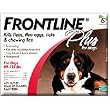 Frontline Plus, Dogs 89-132 lbs, 6 Tubes