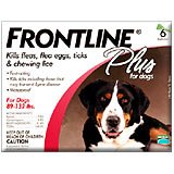 Frontline Plus, Dogs 89-132 lbs, 6 Tubes