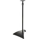 WOOD TECHNOLOGY THT-3B Adjustable Metal Satellite Speaker Stands - Black