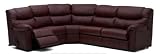 Ballack Leather Match Reclining Sleeper Sectional