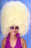 Adult Super Size Blonde Afro