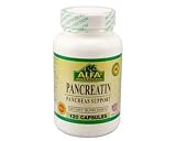 Alfa Vitamins Pancreatin 120 caps Pancreas Support Normalize Digestion Insulin Production