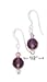 Sterling Silver 8mm Faceted Amethyst Ball Earrings