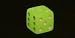 16mm Square Corner 6-sided Lemon Glow in the Dark Dice with White Pips