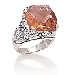 Large Soft Square Champagne Glass Ring