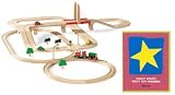 BRIO 33161 Wooden Road & Railway System: Rail & Road Tub Set