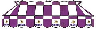 NFL Minnesota Vikings 40 Inch Glass Pool Table Lamp