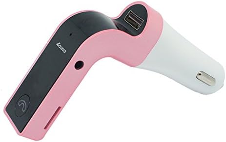 Universal Mini In-Car FM Adapter Usb Charger Car Kit MP3 Player FM Transmitter USB Car Charger Power Adapter for mobile phones table pc cellphones(Pink)