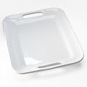 Over & Back White Rectangular Platter