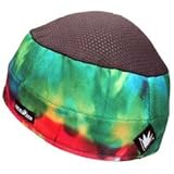 SweatVac Ventilator Cap - Technicolor Tye Dye with Black Mesh Top