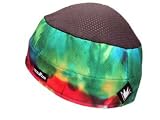 SweatVac Ventilator Cap - Technicolor Tye Dye with Black Mesh Top