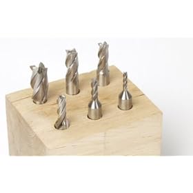 End Mill Set, 6 Piece 4 Flute