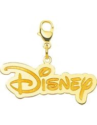 14K Yellow Gold Charm Disney Logo Licensed Jewelry New