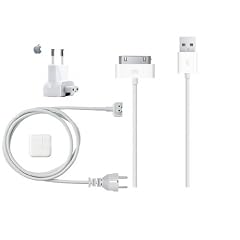Original Apple iPad - iPhone - iPod - USB Power Adapter - Netzteil - Ladeger�t - 10W mit Apple Stromkabel und Apple Dock Connector auf USB Kabel in der original Apple Verkaufsverpackung - keine Import Ware - 100% Original von Apple