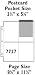 PhotoGuard Archival Postcard Storage Pages w/ 4 Pockets for 3-1/2 x 5-1/2, (25/pk)