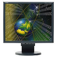 NEC LCD-1970GX-BK 19 Zoll TFT Monitor silber/schwarz DVI (Kontrast 700:1, 8ms Reaktionszeit)