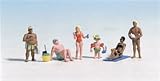 H0 'Bathers' figures, set of 6 paintedIMAGE