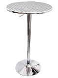 Bistro Bar Table - Stainless Steel